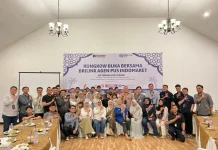 BRI BO Serang dan BRI BO Cilegon Gelar Kongkow Buka Bersama Agen BRILink PUS Indomaret