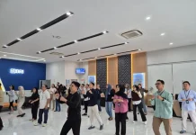 Semangat Kebersamaan, BRI KC Jakarta Daan Mogot Gelar Kegiatan Senam Sehat