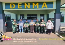 Perkuat Sinergi dan Kepedulian Sosial, BRI BO Ciputat Salurkan Paket Sembako kepada Denma TNI